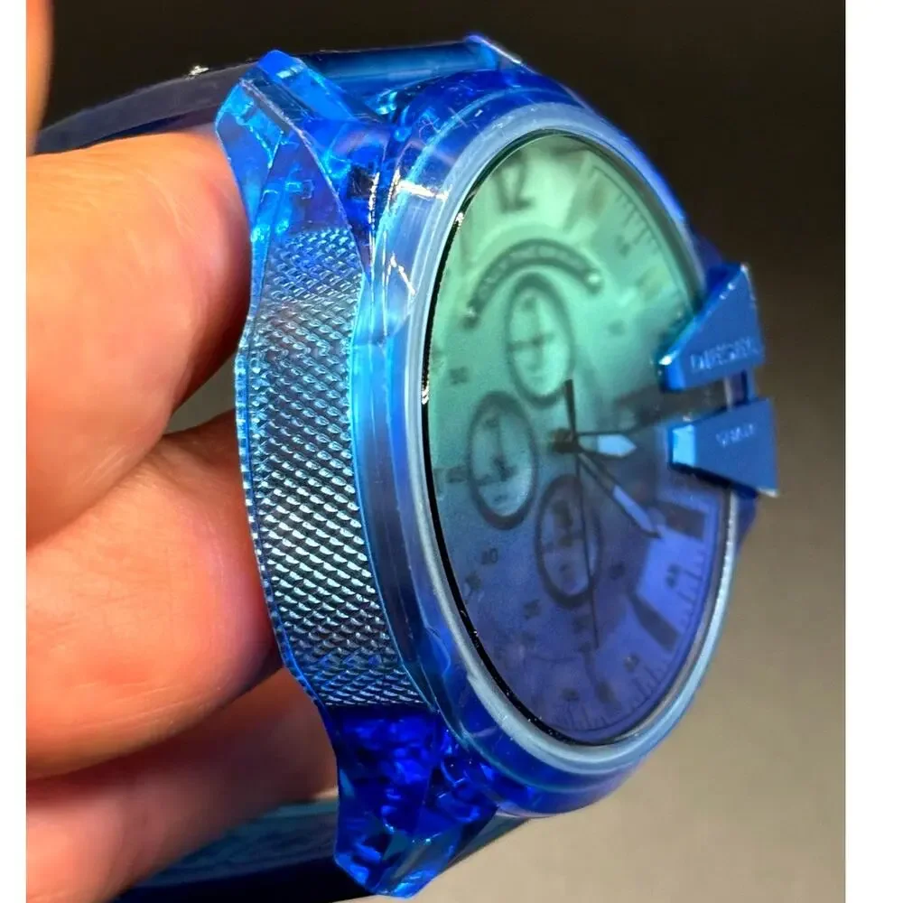 Diesel Mega Chief DZ4531 51mm Blue Gradient Chronograph Men’s Watch